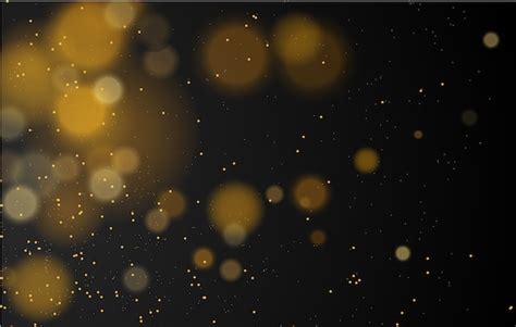 Premium Vector | Abstract magical bokeh lights effect background, black ...