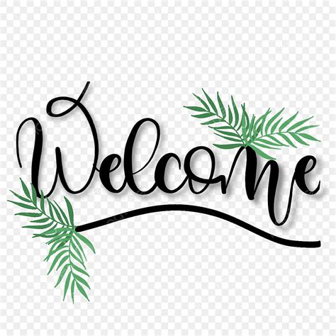 Welcome Hands With Flowers Clipart