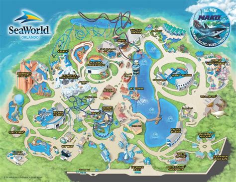 Seaworld Orlando Park Map Printable - Printable Maps