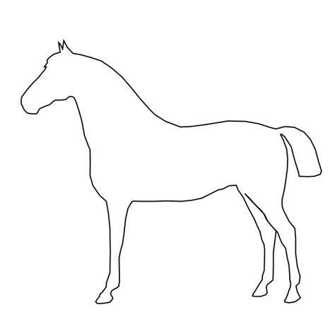 Horse Outline Clip Art at Clker.com - vector clip art online, royalty ...