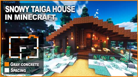 Minecraft: How to build a Snowy Taiga House | Easy Tutorial - YouTube