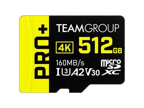 Team Group Releases Pro+ microSDXC cards up-to 1 TB