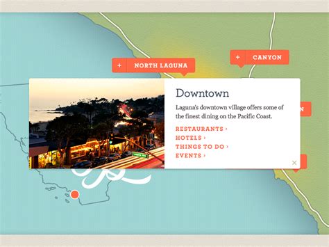 Visit Laguna Beach - Custom Map by Alex Parisi on Dribbble