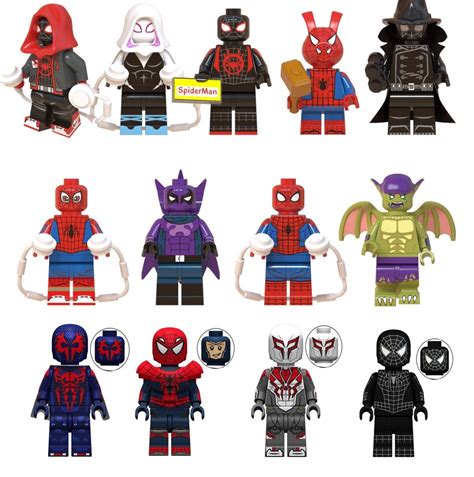 Spider-Man Into the Spider-Verse Movie Character Minifigures Lego ...