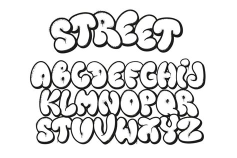 Graffiti Alphabet Bubble Letters Thats Printable