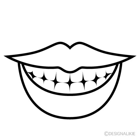 Human Mouth Clipart Black And White