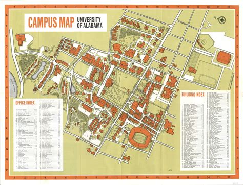 Campus Map University Of Alabama Tourist Map Of English | Images and ...