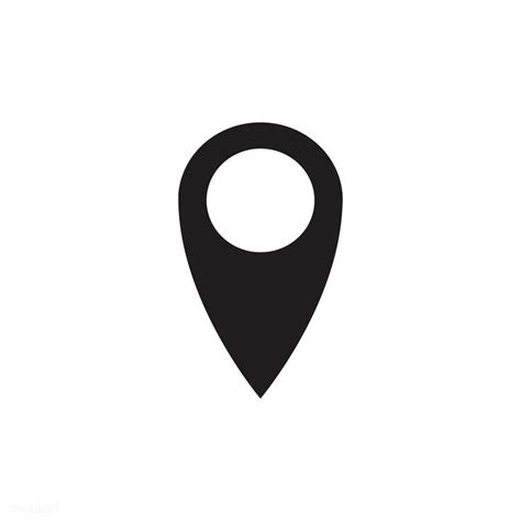 Isolated black map pin icon | free image by rawpixel.com | Pin map, Map ...