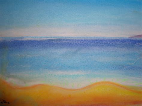 The Beach | Soft pastel, Painting, Art