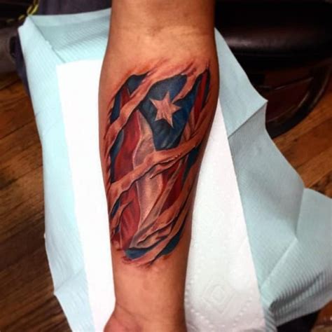 50 Cool Puerto Rican Flag Tattoo Ideas for Men [2024 Guide] | Flag ...