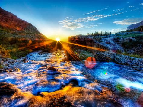 Sunrise 3d, 3d, nature, sunrise, water, HD wallpaper | Peakpx