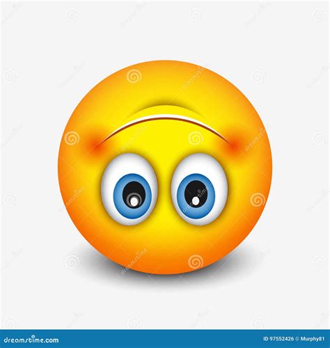 Cute Upside Down Face Emoticon Emoji Vector Illustration Stock | The ...