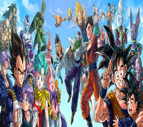 Dragonball z Cast, anime, ball, cast, crew, dbz, dragon, HD wallpaper ...