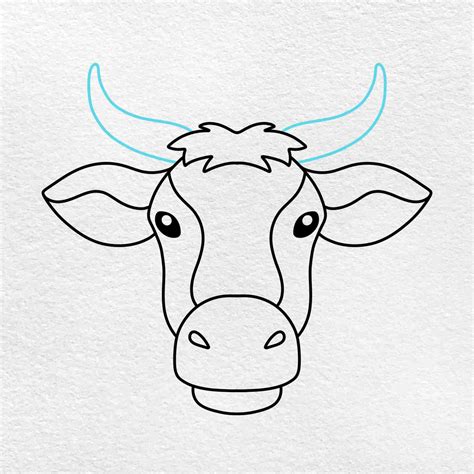 How to Draw a Cow Face - HelloArtsy