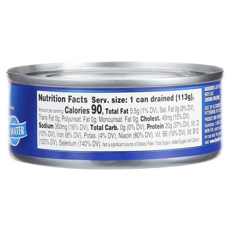 Tuna Fish Can Nutrition Facts