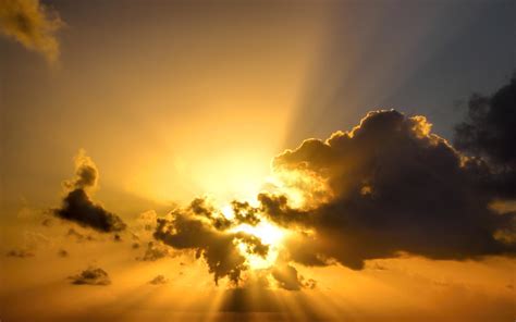 Sun Rays Through Clouds Wallpapers - Wallpaper Cave