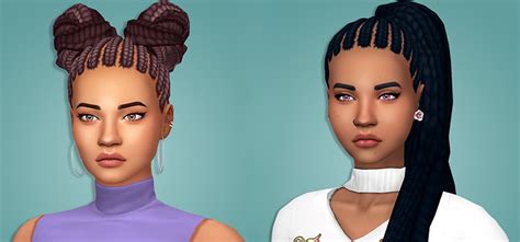 Sims 4 Maxis Match Braided Hair CC (All Free) – FandomSpot