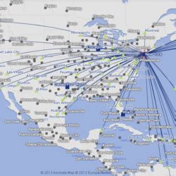 American Airlines route maps