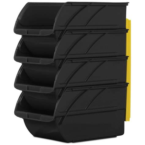 Home & Garden Stanley Storage Organizer Bins Garage Wall Mount ...