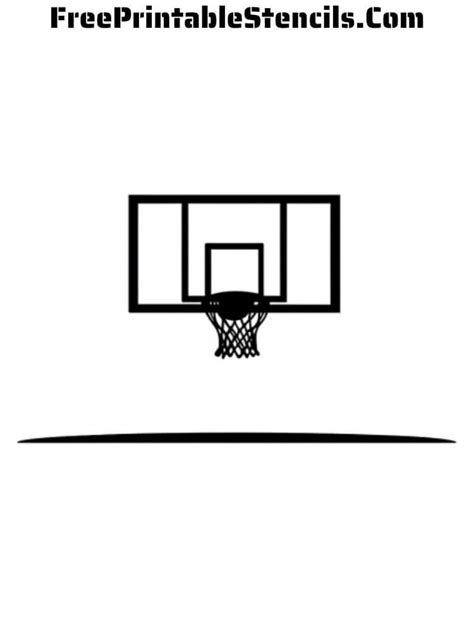 Free Printable Basketball Stencils - Free Printable Stencils