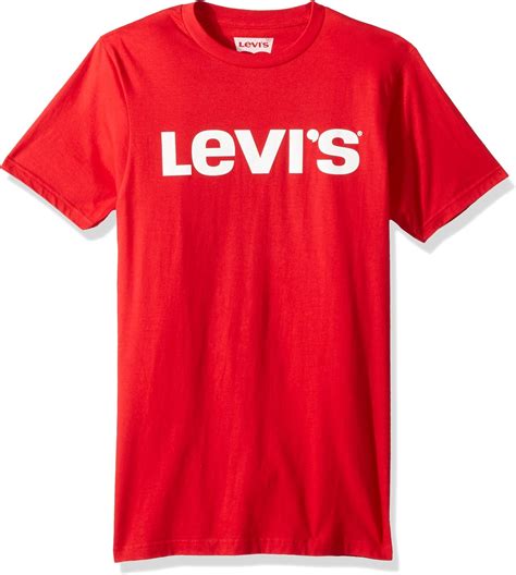 Levi's Men's Graphic Logo T-Shirt, Red/Mark Logo, Small: Amazon.co.uk ...