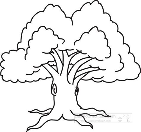 Behind The Tree Clipart Black And White