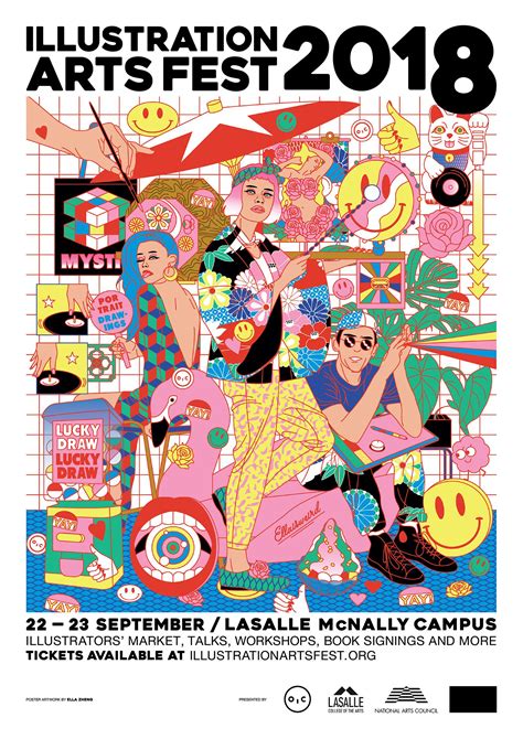 Illustration Arts Festival 2018 Poster on Behance | Art festival poster ...