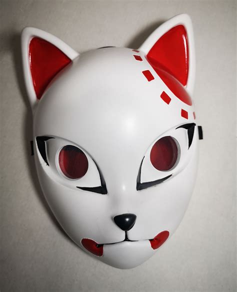 Tanjirou Kamado Demon Slayer Kimetsu no Yaiba Fox Mask | Kitsune mask ...