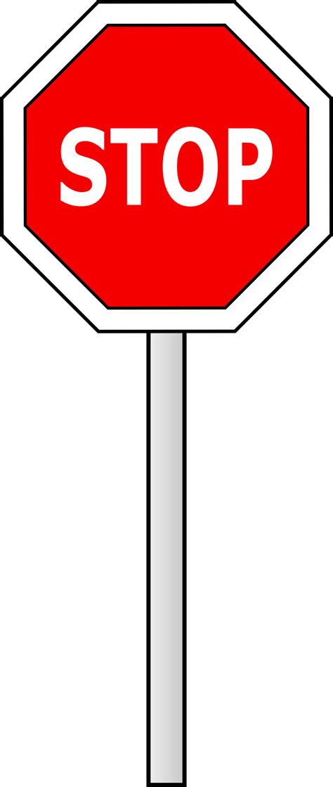 Public Domain Clip Art Image | Illustration of a stop sign | ID ...