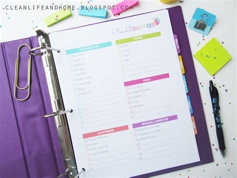 Clean Life and Home: Freebie: Editable Beach Essentials Checklist!