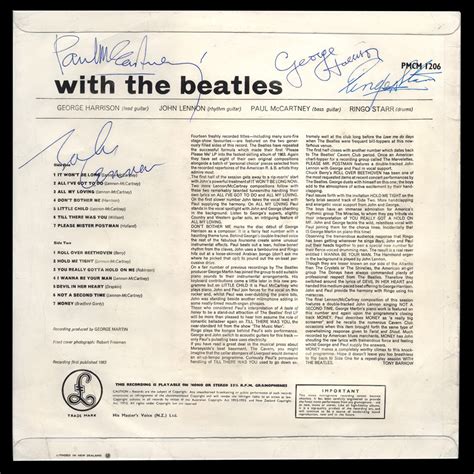 The Beatles Autographs - Presented by Frank Caiazzo - Signed Albums