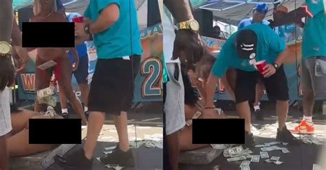 Miami Dolphins Fans Set Up Make-Shift Strip Club In Parking Lot Of ...