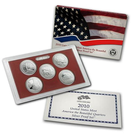 U.S. Mint - 2010 America the Beautiful Quarters Silver Proof Set ...