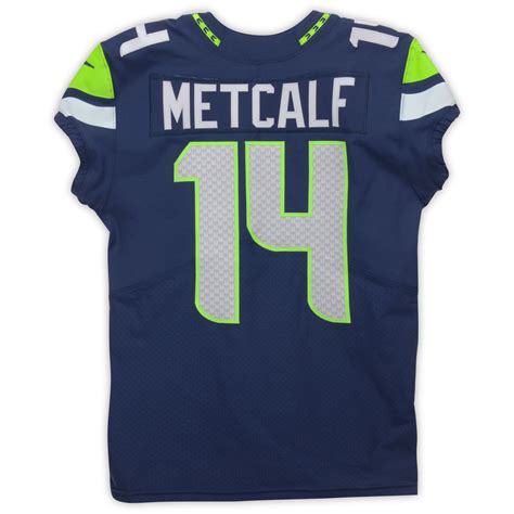 DK Metcalf Seattle Seahawks Event-Worn 2019 NFLPA Rookie Premiere #14 ...