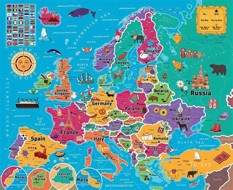 Map of Europe, 850 Pieces, Re-marks | Puzzle Warehouse