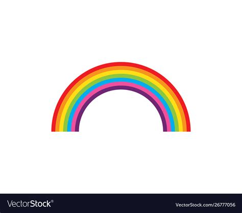 Rainbow logo Royalty Free Vector Image - VectorStock