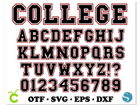 College font SVG Cricut, College font OTF, Varsity font svg, | Inspire ...