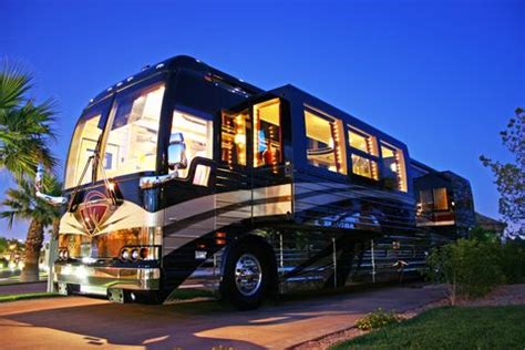 rv lit up | Luxury campers, Luxury rv, Luxury bus