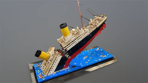 Lego Titanic Model Sinking