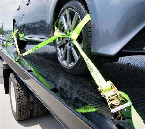 HI VIZ GREEN 8-Point Tie Down Kit All-Grip | Car carrier, Towing, Tow truck