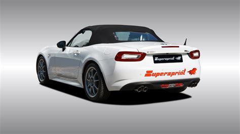 Supersprint Exhaust for 2017 Abarth 124 and the 2016 Fiat 124 Spider ...