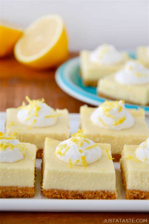 Easy Lemon Cheesecake Bars - Just a Taste