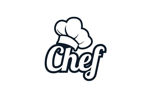 chef hat logo and icon vector design (2438855)