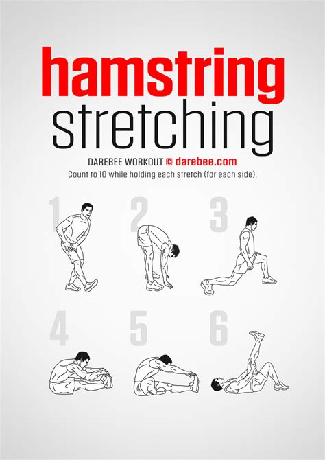 Printable Hamstring Stretches - Printable Word Searches