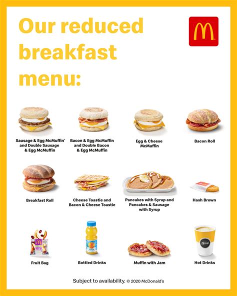 McDonald's To Bring Back Reduced Breakfast Menu In Some Restaurants ...