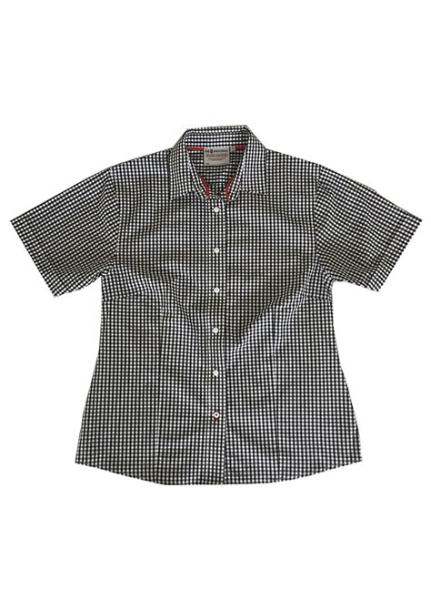 Glenfield College SS Blouse Black Check | Glenfield College