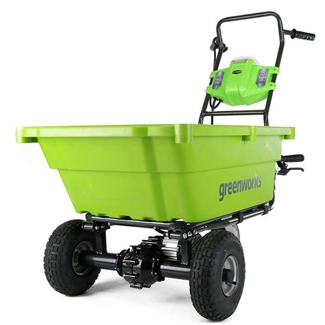 Greenworks 40V Self-Propelled Wheelbarrow / Garden Cart | The Green Head