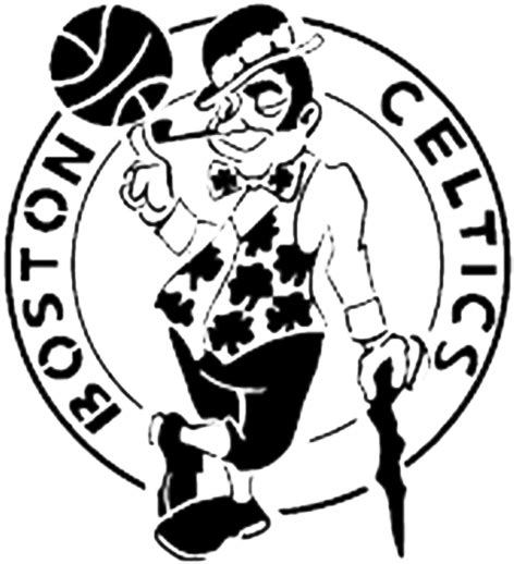 Download Boston Celtics Black And White PNG Image with No Background ...