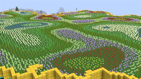 Flower Patterns In Flower Forest Biome Look Pretty Cool : r/Minecraft