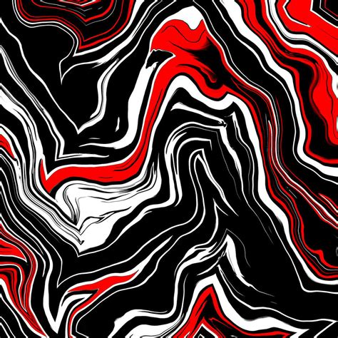 Red And White Abstract Wall Art | Digital Art